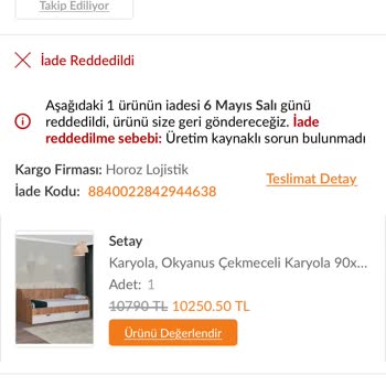 Kusurlu Ürün İadesi Reddi Ve Mağduriyet