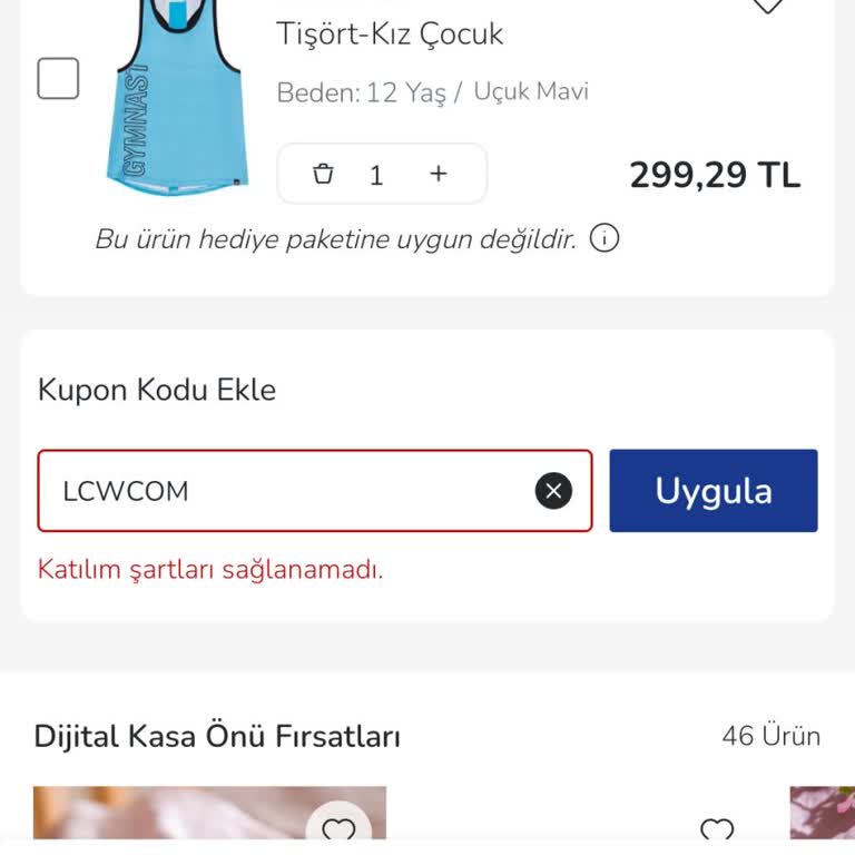 LCW İndirim Kuponları Sepette Geçerli Olmuyor, Fiyatlar Yüksek