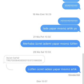 İade Talebim İki Aydır Sonuçlanmadı Ve Kimse Dönüş Yapmıyor