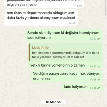 İade Talebim İki Aydır Sonuçlanmadı Ve Kimse Dönüş Yapmıyor