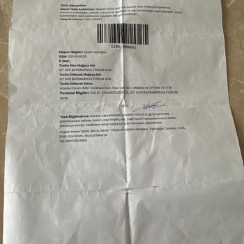 English Home Cam Çay Makinesi Bozuldu İade Talebim Reddedildi Mağaza Hakkımı Yok Saydı