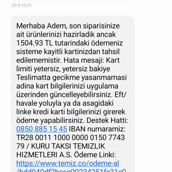 Onay Verilmeyen İşlemler Ve İptal Edilen İndirim Nedeniyle Mağduriyet