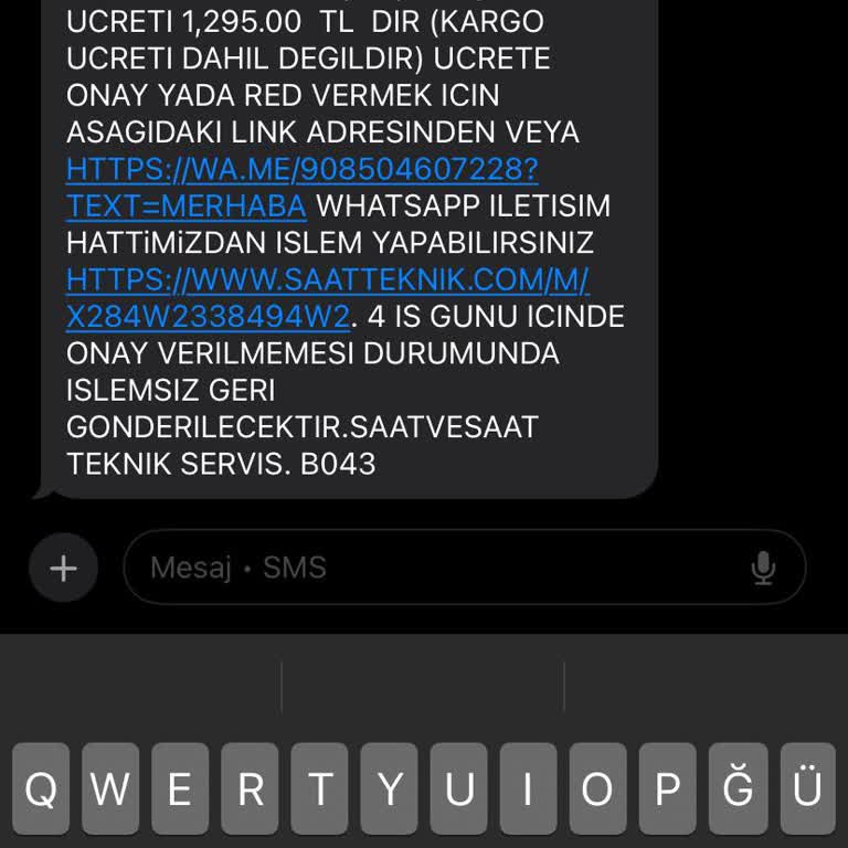 Garanti Kapsamındaki Saatin Tamiri İçin Yüksek Ücret Talep Edildi
