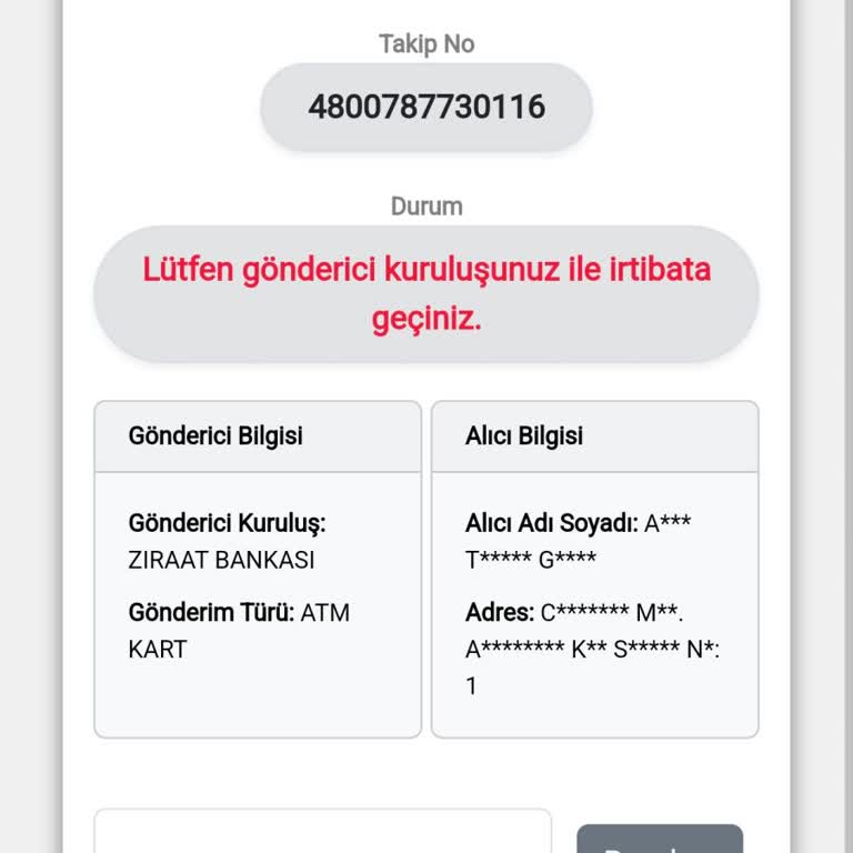 Kuryenet Fethiye Şubesi Kart Teslimatında Gecikme Ve İletişim Sorunu