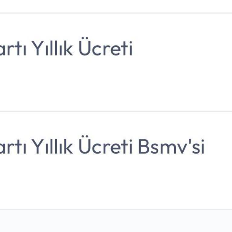 Kredi Kartı Aidatı Ve BSMV Ücretinin Bilgim Dışında Yansıtılması Hakkında İade Talebi