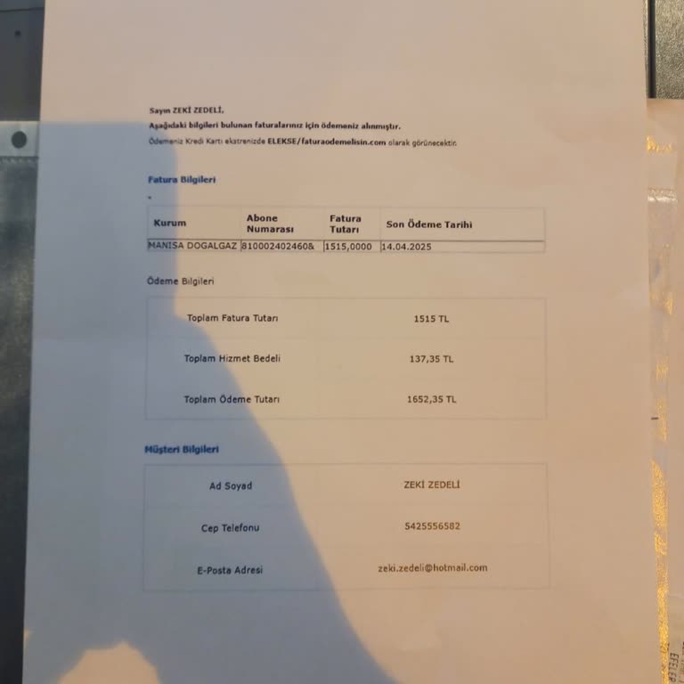 Ödeme Kayıt Edilmedi, Doğalgazım Kesildi!