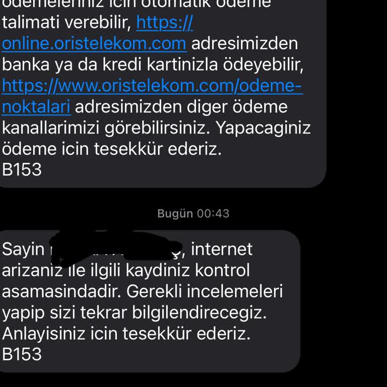 Oris Telekomda İnternet Kesintisi Ve Müşteri Hizmetlerine Ulaşamama Sorunu