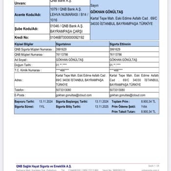 Sigorta İptali Talebim Haksız Yere Reddedildi, Müşteri Hizmeti Yetersiz