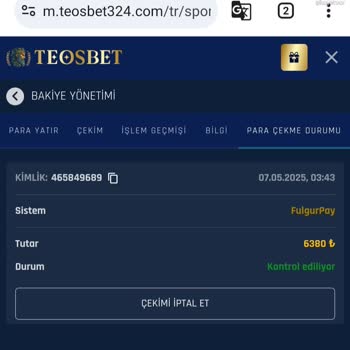 Çekim Taleplerinin İptali Ve Bakiye Silinmesi Sorunu