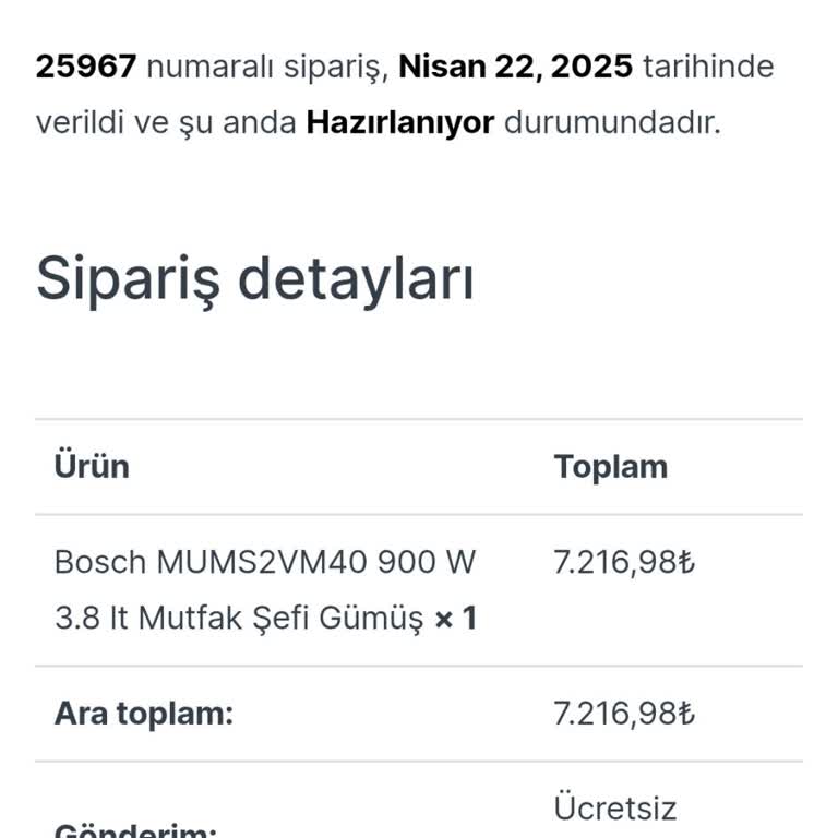 Evinidiz Siparişim Teslim Edilmedi, İade Yapılmadı Ve Müşteri Hizmetlerine Ulaşılamıyor!
