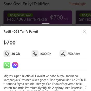 Vodafone Fatura Tutarındaki Ani Artış Ve Paket İçeriği Sorunu