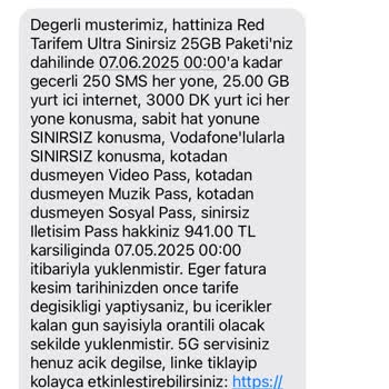 Vodafone Fatura Tutarındaki Ani Artış Ve Paket İçeriği Sorunu