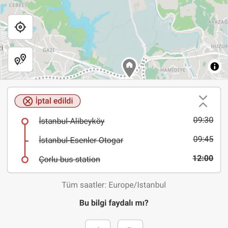 Otobüs Seferinin Bilgilendirme Yapılmadan İptali Ve Mağduriyet
