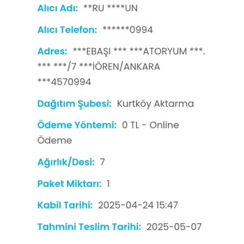 Teslim Alınmayan Siparişin Ücreti İade Edilmiyor!