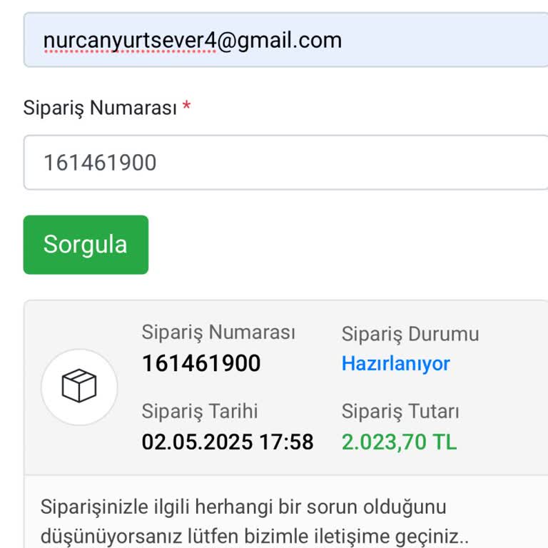Siparişimin Kargoya Verilmemesi Ve Müşteri Hizmetlerine Ulaşılamaması