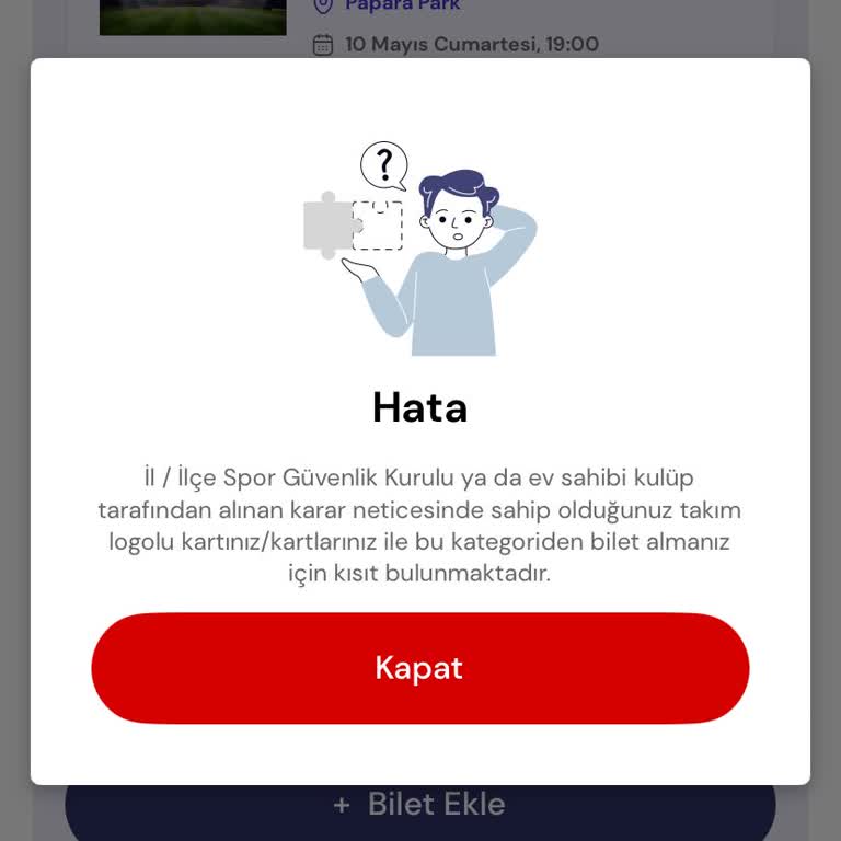 Logosuz Passolig Kartımla Bilet Alamıyorum, Kısıtlamayı Kaldıramıyorum
