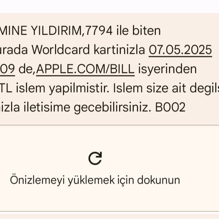 Apple.com/bill Üzerinden Bilgim Dışında Para Çekilmesi