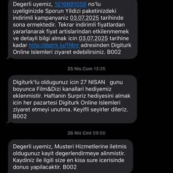 Digiturk Müşteri Hizmetlerinde Tutarsız Fiyatlandırma Ve İlgisizlik