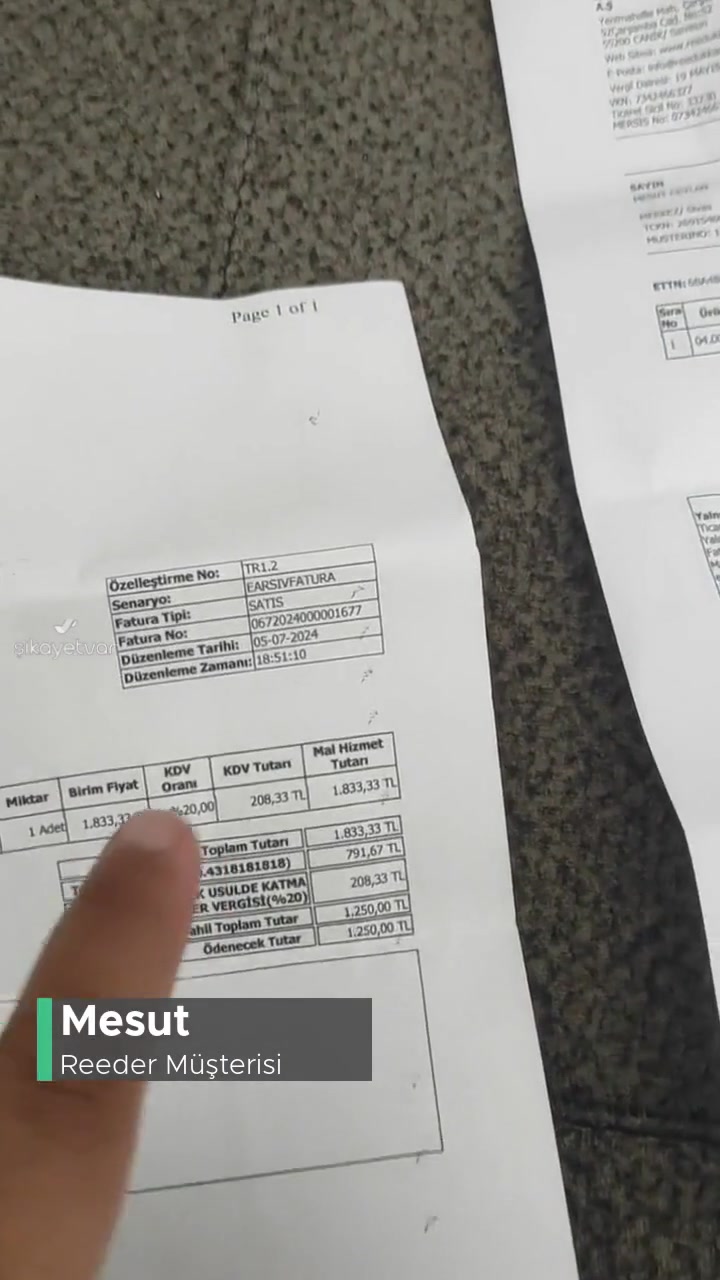 Reeder Çocuk Saati Şikayeti videonun kapak resmi