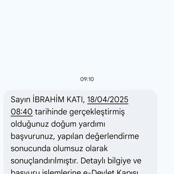 Doğum Desteği Başvurusunda Anlamsız Red Ve İşlemeyen Sistem