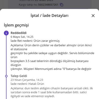 N11 Üzerinden Alınan Arızalı Ürünün İadesinde Yaşanan Sorun Ve İkinci El Şüphesi