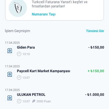 Paycell Kampanya Puanım 15 Gündür Yüklenmedi