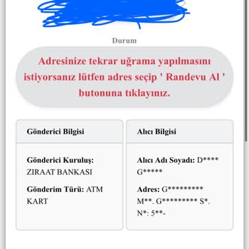 Kuryenet Tarafından Kartım Teslim Edilmiyor