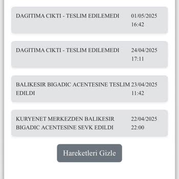 Kuryenet Tarafından Kartım Teslim Edilmiyor