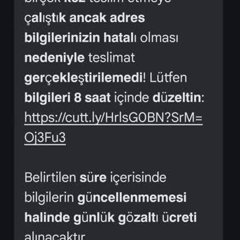 Kargo Mesajı Sonrası Hesabımdan Yüksek Tutarda Çekim Denemesi