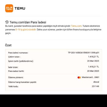 İade Edilen Param Nerede, Beklemekten Yoruldum!