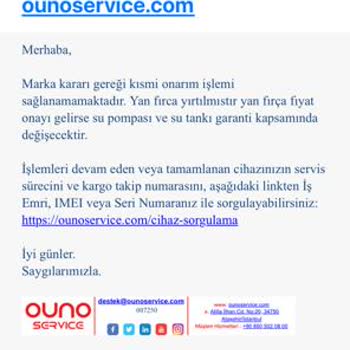 Garanti Kapsamındaki Parçalar İçin Zorunlu Ücret Talebiyle Karşılaştım