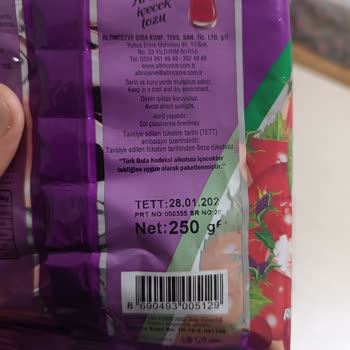 SKT Bilgisi Silik Gelen Ürünle Hayal Kırıklığı