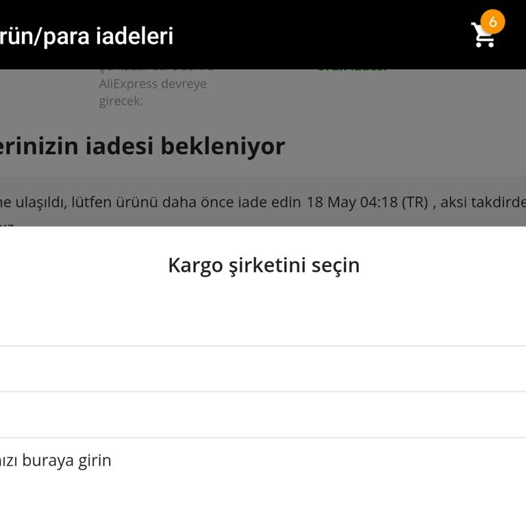 Aliexpress İade Kargosunu Hiçbir Firma Kabul Etmiyor Çözüm Bulamıyorum