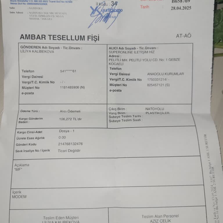 İade Edilen Modem İçin Haksız Bedel Yansıtıldı, Müşteri Hizmetlerine Ulaşılamıyor