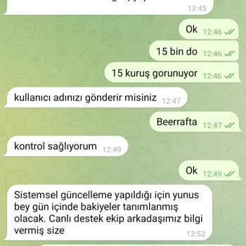Site Altyapı Değişikliği Sonrası Hesap Bakiyem Silindi