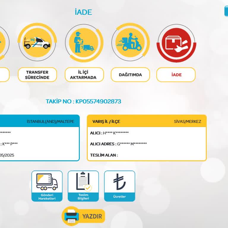 PTT Kargom İade Edildi, Adres Ve Telefon Güncellemesi Yapamıyorum