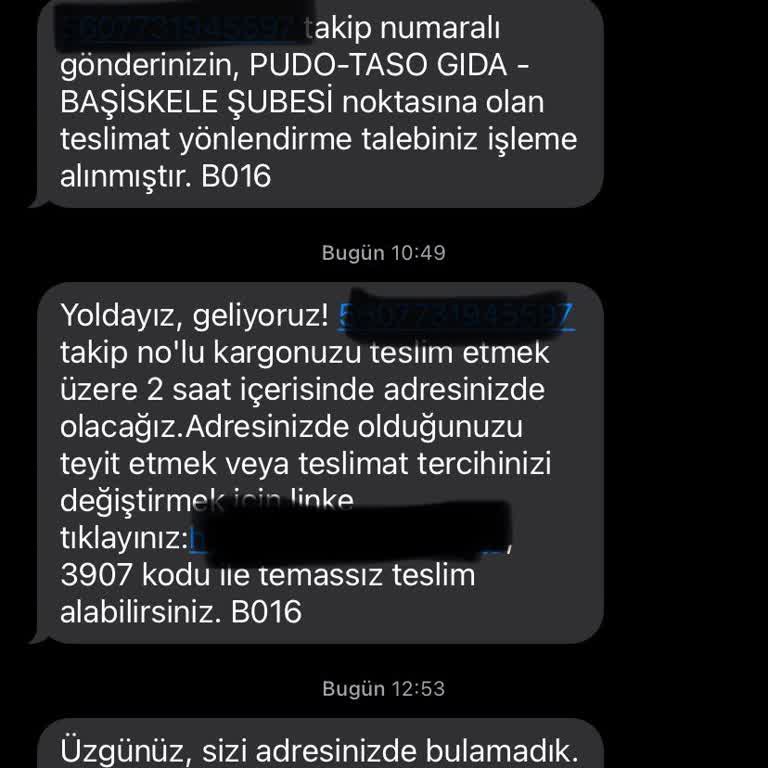 Seçtiğim Teslimat Noktasına Kargom Bırakılmadı, Mağdur Edildim