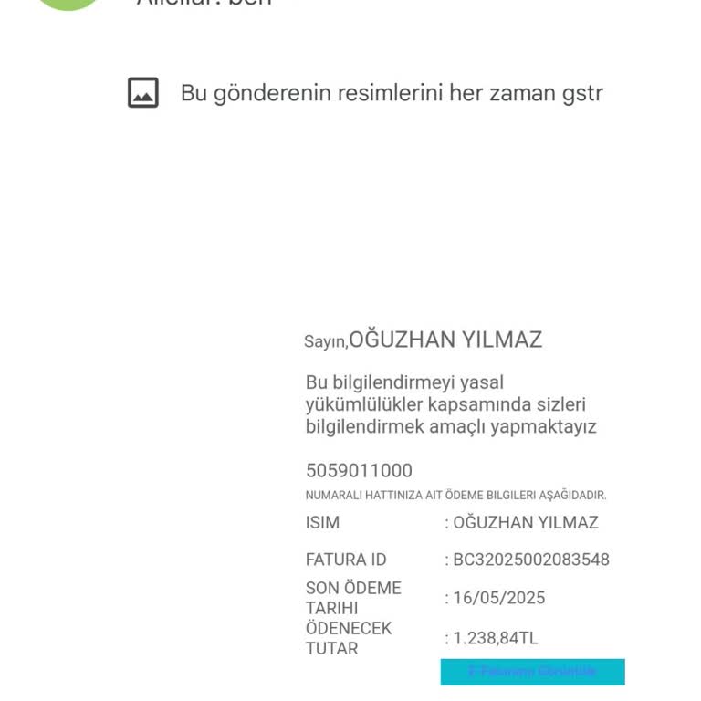 Taahhüt Sonrası Fahiş Fatura Ve Bilgilendirme Eksikliği Nedeniyle Mağduriyet