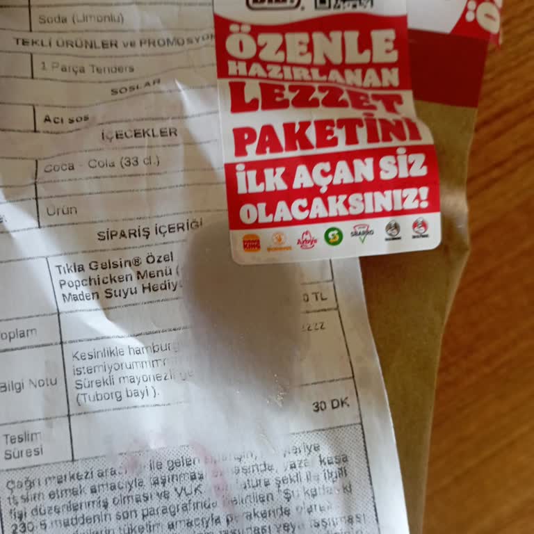 Mayonez İstemediğim Halde Sürekli Mayonezli Sipariş Geliyor