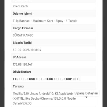 Siparişim Yanlış Şehre Gönderildi, İletişim Kurulamıyor