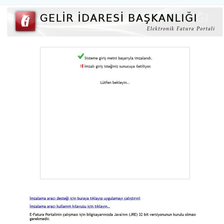 E-Fatura Sistemine Giriş Yapılamıyor, Cezalardan Endişeliyim