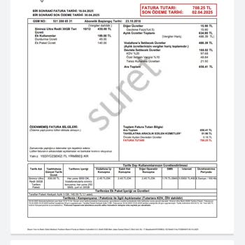 Yıllardır Müşterisi Olduğum Vodafone'dan Yüksek Fiyatlı Tarife Zorunluluğu