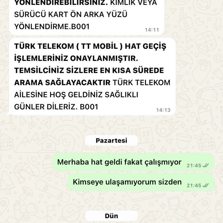 Yanıltıcı Hat Geçişi Ve Yetersiz Müşteri Hizmetleri Nedeniyle Mağduriyet