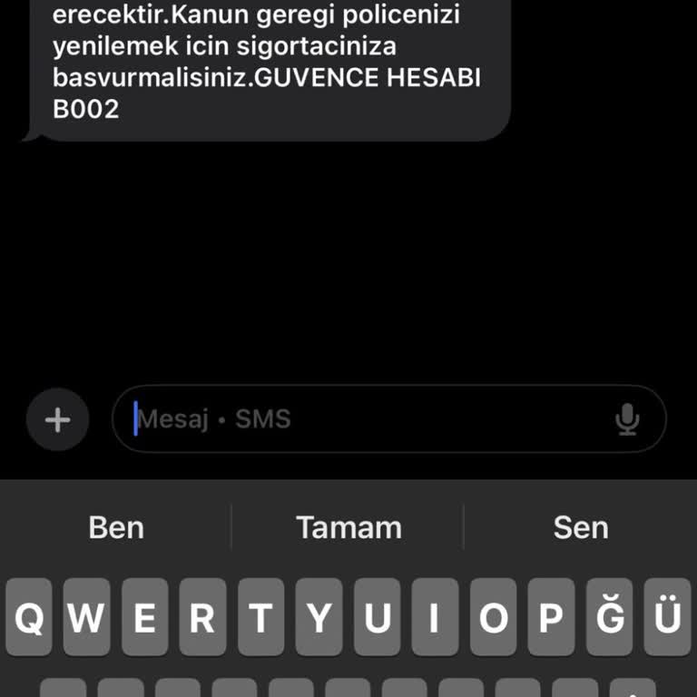 Üzerime Kayıtlı Olmayan Araç İçin Yanlış Sigorta Bildirimi