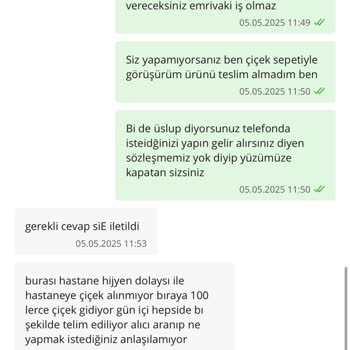 Çiçek Sepeti'nden Teslim Edilmeyen Çelenk Ve İade Sorunu