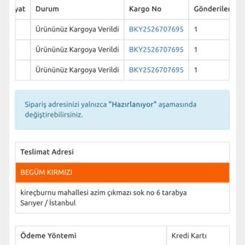 Kargoist Ve BKM'nin İlgisizliği Nedeniyle Teslim Edilmeyen Siparişim
