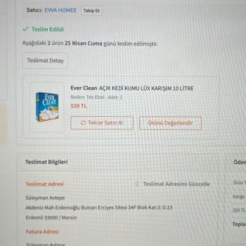 Kedi Kumu Siparişimde Eksik İade Ve Ürün Uyumsuzluğu Yaşadım