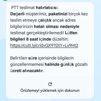 PTT Adına Gelen Sahte SMS Ve Kişisel Bilgi Sızıntısı Endişesi