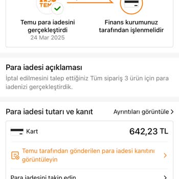 Temu İptal Edilen Ürünün Ödemesi İki Aydır Yapılmadı