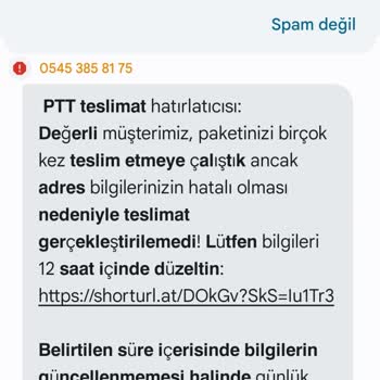 PTT Kargo Adına Gelen Sahte Mesajlar Ve Komik Gözaltı Uyarısı